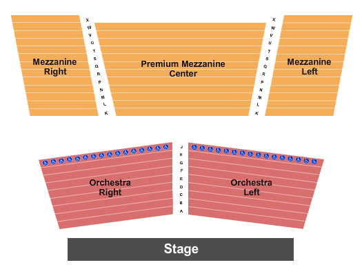 The Kings Academy Center For Performing Arts Endstage Seating Chart