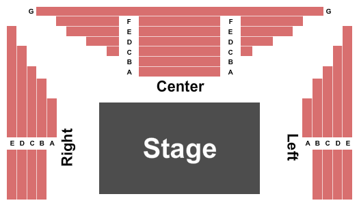 The Kleberg Theatre at Zachary Scott Theatre Center Endstage Seating Chart