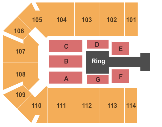 The Kovalchick Convention and Athletic Complex - Ed Fry Arena WWE Seating Chart