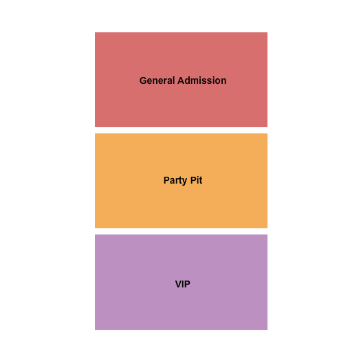 The L - Elmira GA & Party Pit Seating Chart