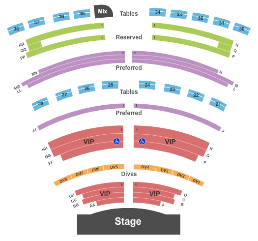 The LINQ Endstage 2 Seating Chart