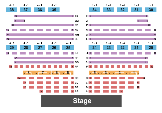 The LINQ Endstage 4 Seating Chart
