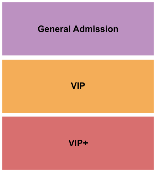 The Lamarre Theater GA/VIP/VIP+ Seating Chart