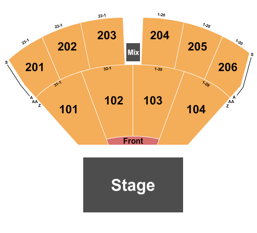 The Ledge Waite Park Amphitheater EndstageFront Seating Chart