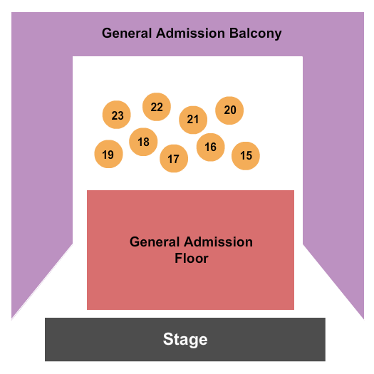 The Lincoln Theatre - Raleigh GA Floor/GA Balc/Tables Seating Chart