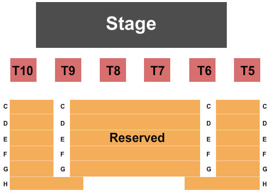 The Loft at The Music Hall End Stage Seating Chart