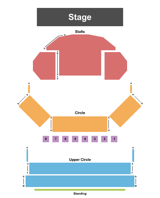 The Lowry Lyric Theatre Seating Map