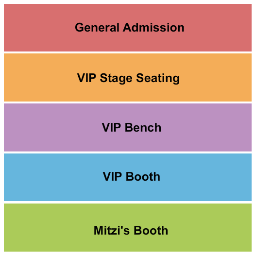The Main Room at The Comedy Store Next Event Seating Chart