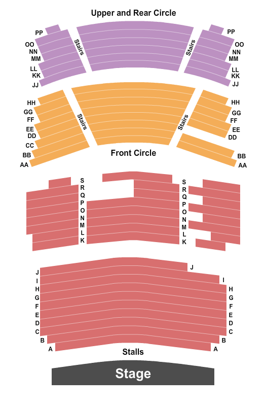 The Marina Theatre End Stage Seating Chart