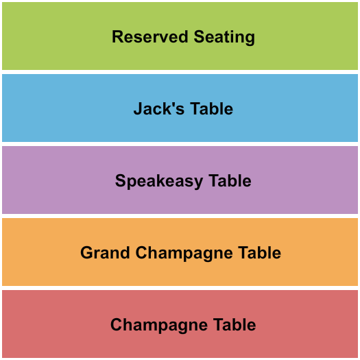 The Mckittrick Hotel Speakeasy Magic Seating Chart