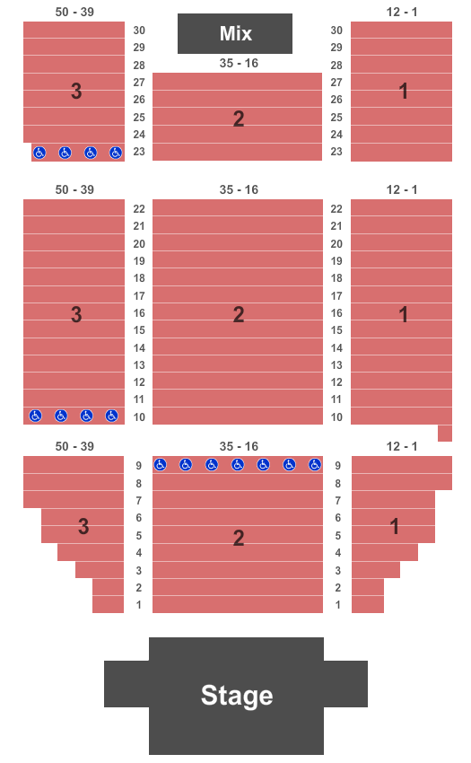 Hollywood Casino at The Meadows Seating Chart