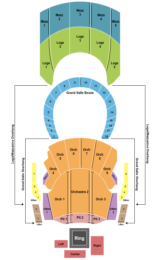 The Met Presented by Highmark Wrestling Seating Chart