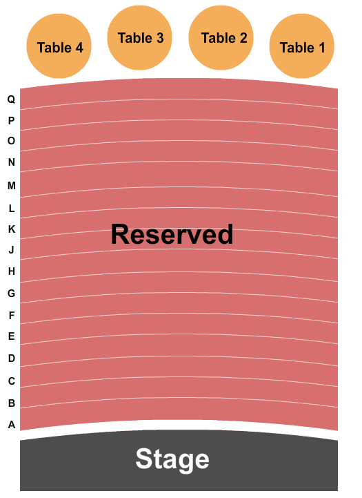 The Milford Theater Endstage Reserved Seating Chart