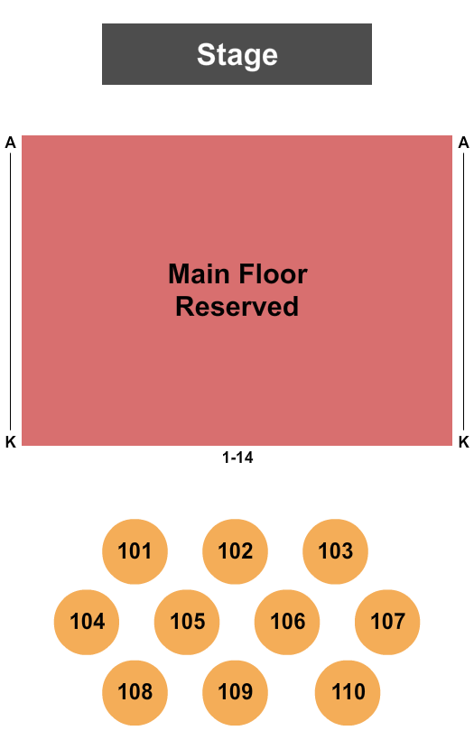 The Milton Theatre Seating Chart