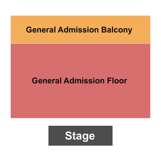 The Mod Club GAFlr/GABalcony Seating Chart