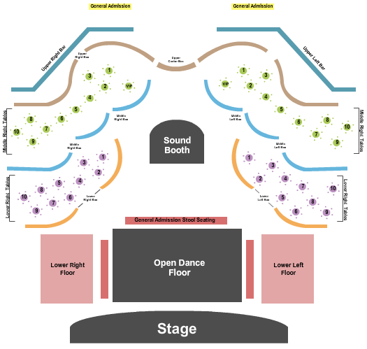 The Moon Dance Floor/Tables Seating Chart