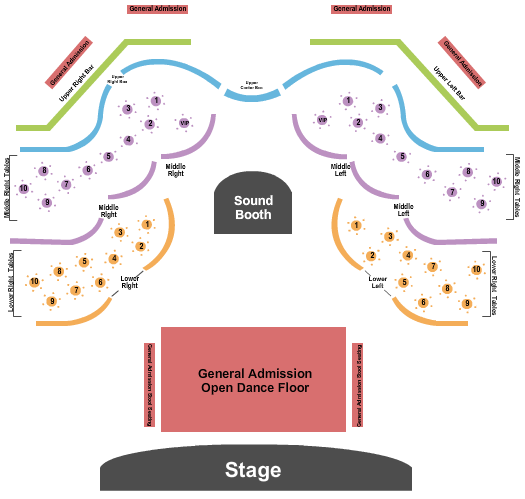 The Moon Endstage GA Flr Seating Chart