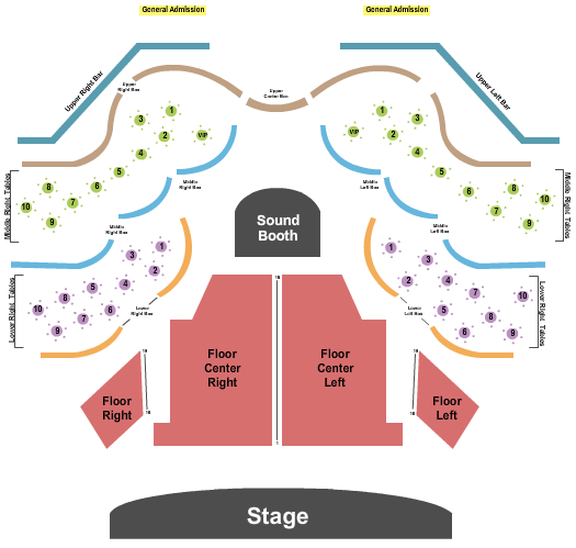 The Moon End Stage Seating Chart