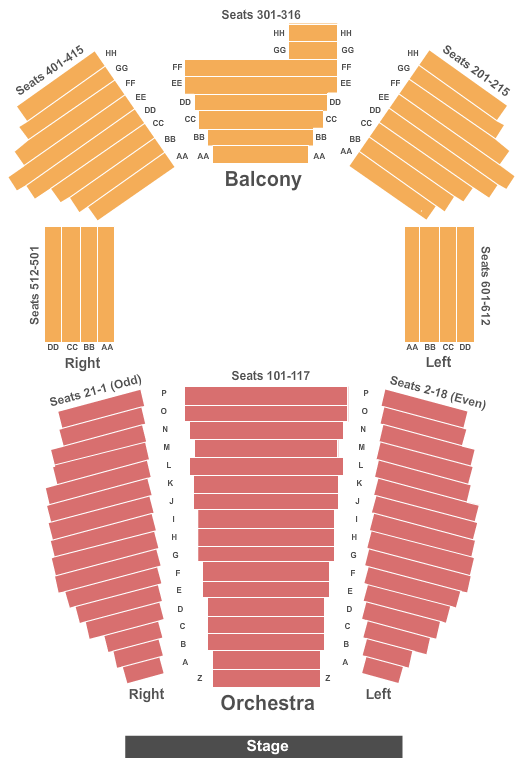 Brighton Music Hall Seating Chart
