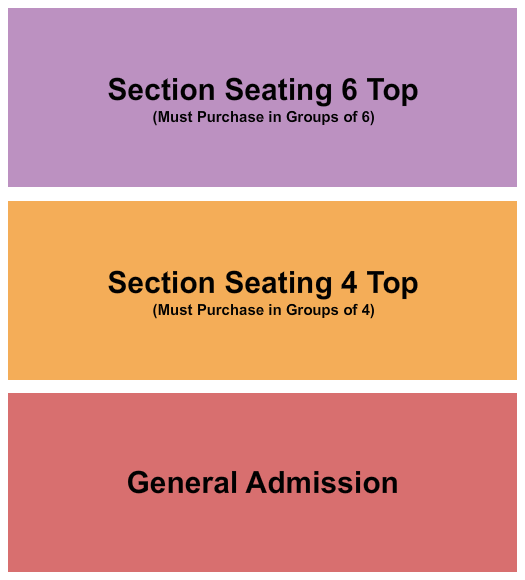 The Music Room At Smith's Olde Bar GA/Tables 2 Seating Chart