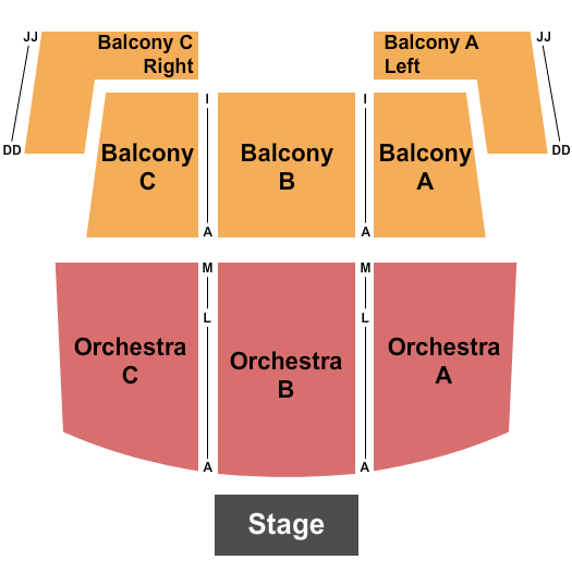 The National - VA Endstage 3 Seating Chart