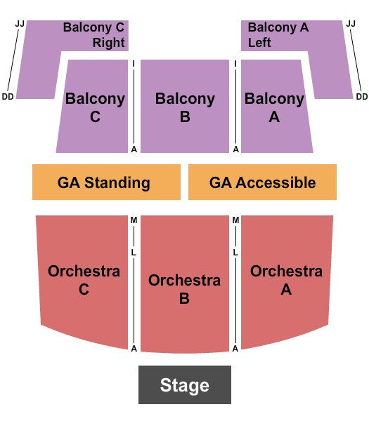 The National - VA Endstage ADA Seating Chart