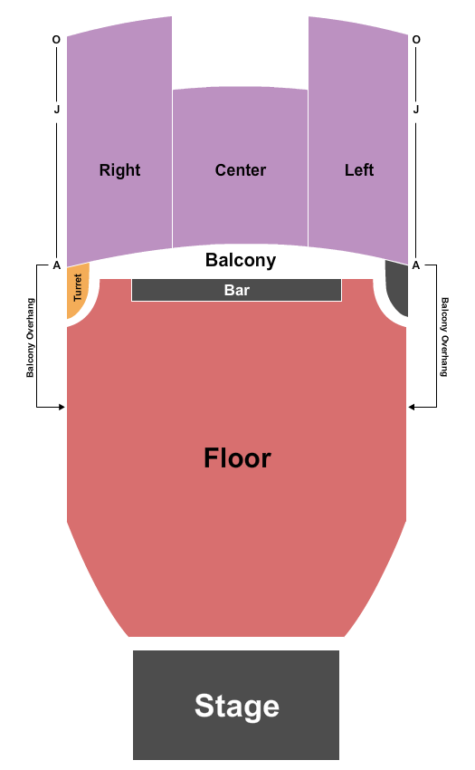 The Neptune Theatre Endstage GA Floor Seating Chart