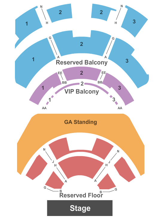 The Novo Reserved Floor Seating Chart