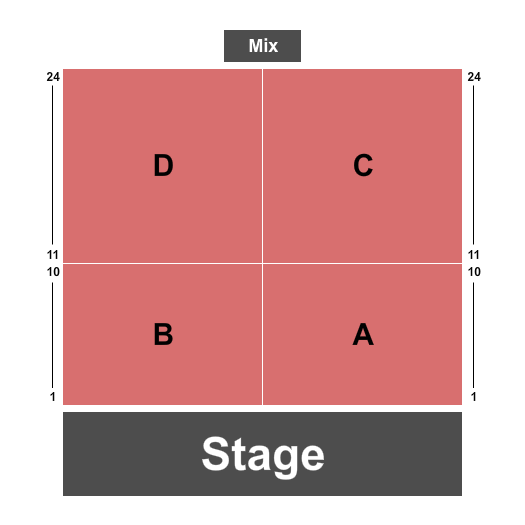 The Oak Ballroom at Viejas Casino & Resort Endstage 2 Seating Chart
