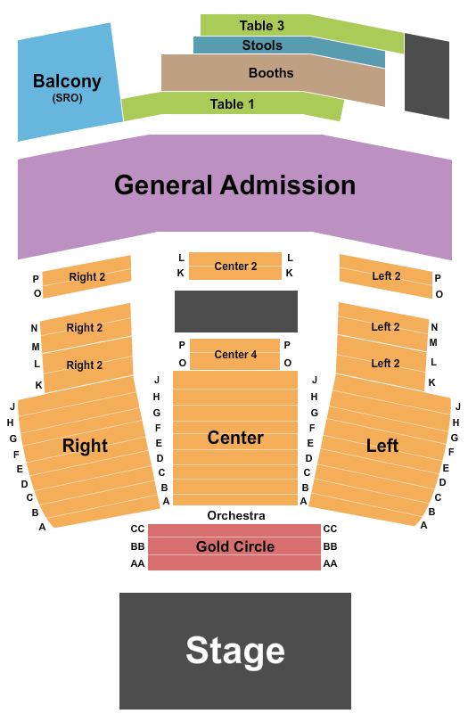 The Observatory - North Park Next Event Seating Chart
