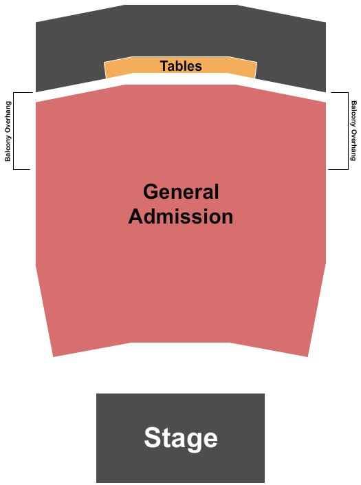 The Observatory - North Park General Admission & Tables Seating Chart