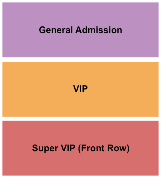 The Old Church - OR GA/VIP/Super VIP Seating Chart