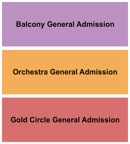 The Opera House - Brooklyn Gold Circ GA/Orch GA/Balc GA Seating Chart