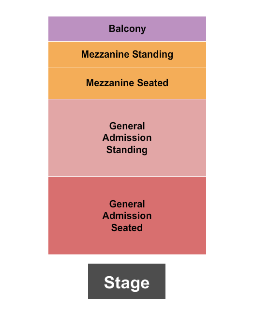 The Opera House - Toronto GA Seated/Standing & Mezz Seated/Standing Seating Chart