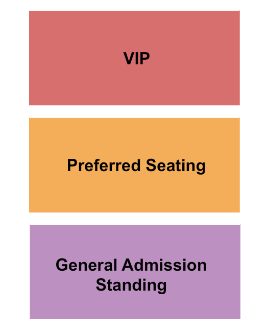 The Orange Peel GA/VIP/Preferred Seating Chart