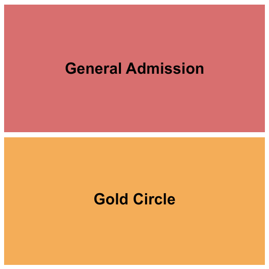 The Orange Peel GA & Gold Circle Seating Chart