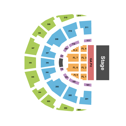 The Orion Amphitheater Seating Chart