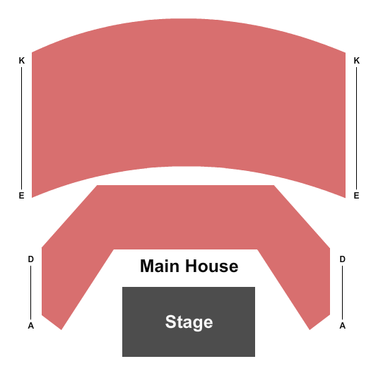 The Other Palace - Main Stage End Stage Seating Chart