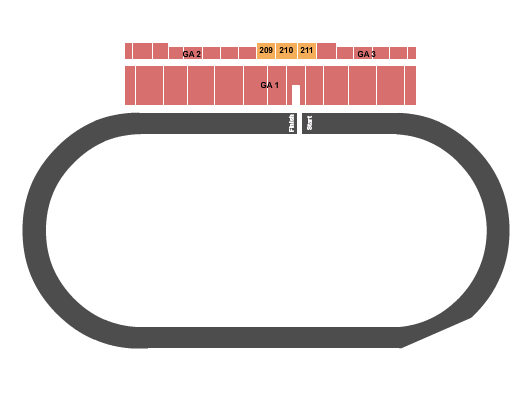 The Oval at Lucas Oil Raceway Racing Seating Chart