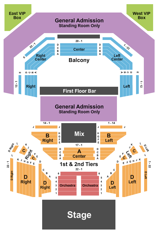 The Pageant Seating Chart