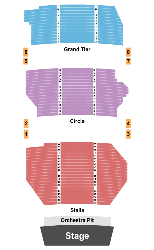 The Palace Theatre Manchester Endstage Stalls Seating Chart