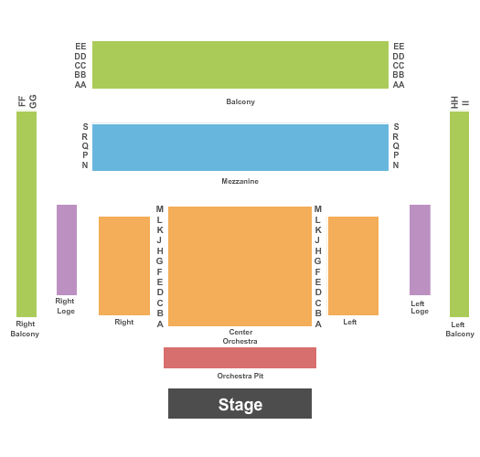 Michael D. Palm Theatre End Stage Seating Chart