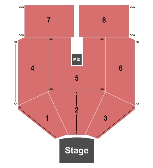 The Pantheon at Caesars Virginia Seating Chart