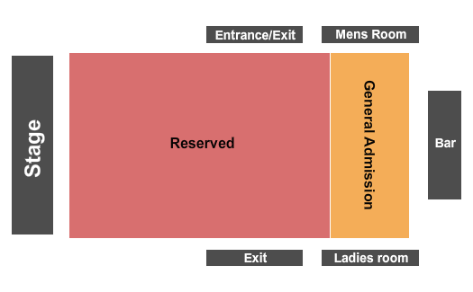 The Parish At House Of Blues - New Orleans Reserved Floor/GA Balc Seating Chart