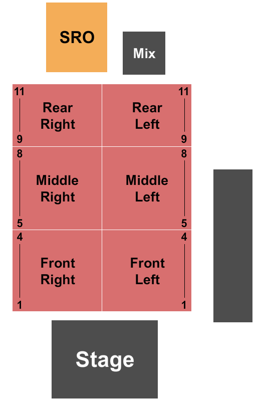 The Parish At House Of Blues - Anaheim Endstage 2 Seating Chart