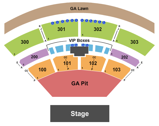 The Pavilion At Toyota Music Factory Seating Chart Irving See Events That Use This Seating Chart Configuration