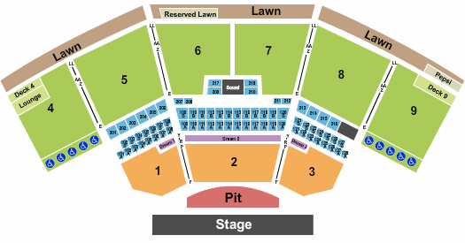 The Pavilion At Star Lake Endstage - RSV Pit Seating Chart