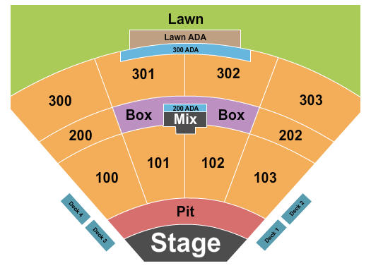 The Pavilion at Toyota Music Factory Alice in Chains Seating Chart