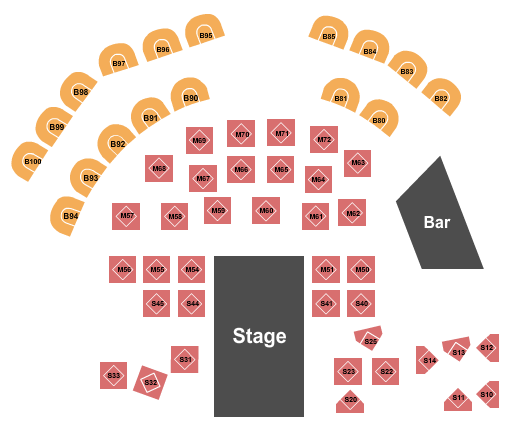 The Pearl Showroom At Pure Casino Yellowhead Endstage Tables 2 Seating Chart