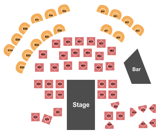 The Pearl Showroom At Pure Casino Yellowhead Endstage Tables 3 Seating Chart